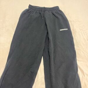 Black Men's Sweatpants with Small Logo